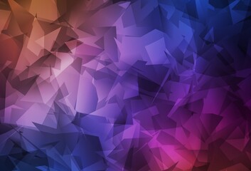 Light Blue, Red vector low poly background.