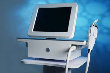 Pico laser machine use in beauty clinic  - obrazy, fototapety, plakaty