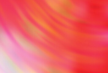 Light Red, Yellow vector abstract blurred background.