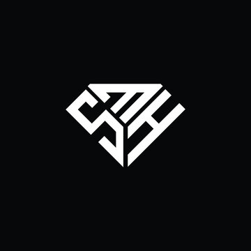 SMH letter logo creative design. SMH unique design