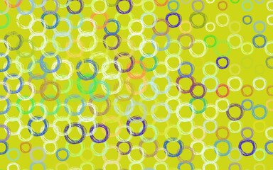 Light Multicolor vector pattern with spheres.