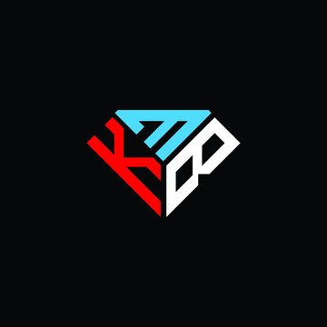 KMB letter logo creative design. KMB unique design