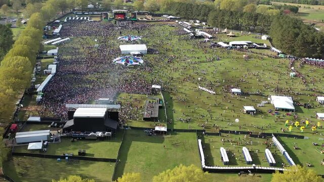 Dreamville Festival Raleigh, NC aerial view.