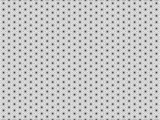 麻の葉文様　シームレスな和柄の背景のベクターイラスト