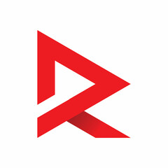 r arrow letter logo design