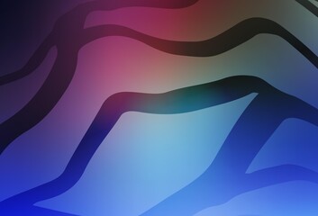 Dark Pink, Blue vector blurred bright texture.