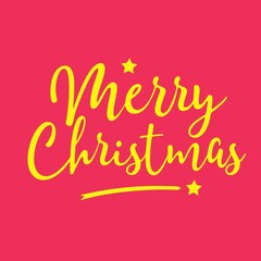 Merry christmas lettering vector font script