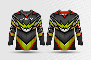 Long sleeve Tshirt sports abstract texture background for racing jersey, cycling, football, gaming