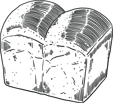recommend clip art: Bread loaf Wheat flour Hand drawn line art Food Illustration