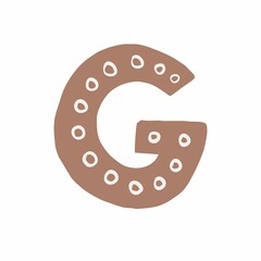 Vector Illustration of letter G. Flat icon