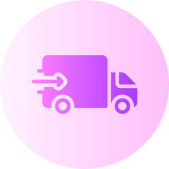 fast delivery gradient icon