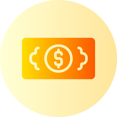 money gradient icon