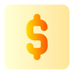 dollar symbol gradient icon