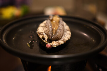 鮑の地獄焼き