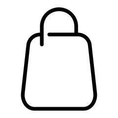 shopping bag line icon