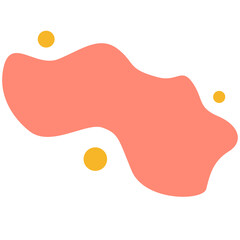 Abstract Blob Dotted Illustration