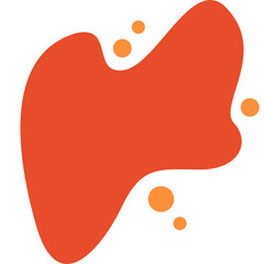 Abstract Blob Dotted Illustration