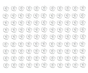 鉛筆手描き雲テクスチャー