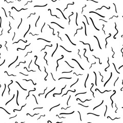 Seamless pattern with sketch squiggle