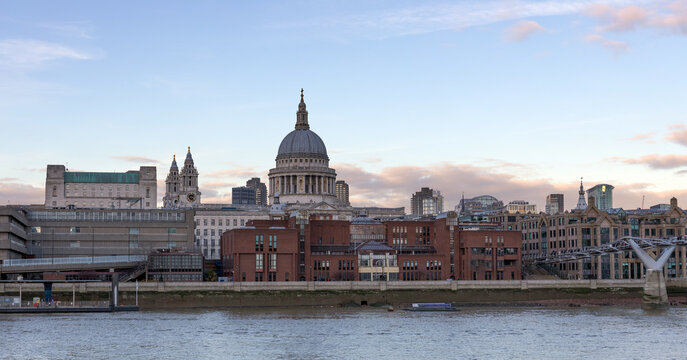 View of London and St. Paul Cathedral, United Kingdom.