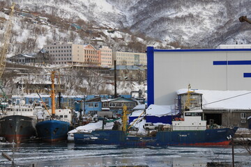 Fishing and trading port in Petropavlovsk-Kamchatsky