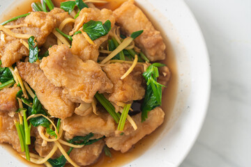 Stir Fried Fish with Chinese Celery