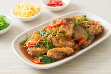 Stir Fried Fish with Chinese Celery