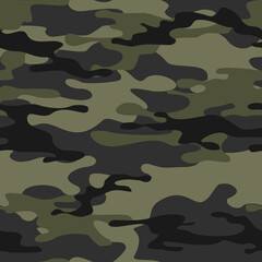 Seamless pattern camouflage military. Modern camo. Print on fabric and textiles. Vector illustration