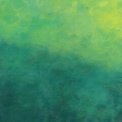 春夏用の油絵抽象背景）緑と黄緑の正方形バナー　草原　草　ナチュラル　キャンバスのテクスチャ　アート