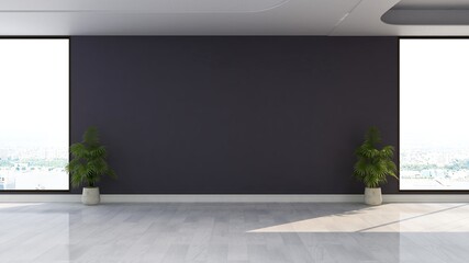 blank wall for logo mockup