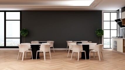 office pantry area 3d render interior design