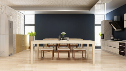 office pantry area 3d render interior design