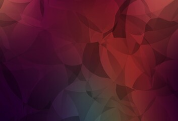 Obraz premium Dark Green, Red vector low poly texture.