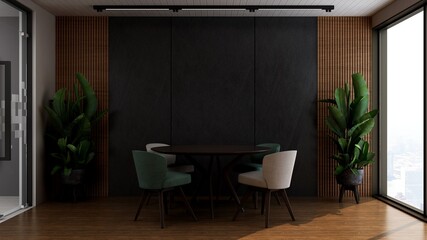 modern office meeting room for company logo mockup