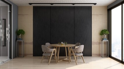 modern office meeting room for company logo mockup