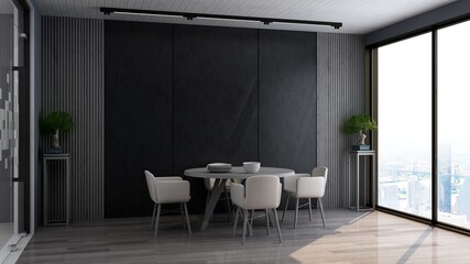 modern office meeting room for company logo mockup