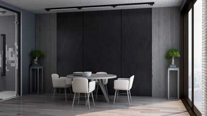modern office meeting room for company logo mockup