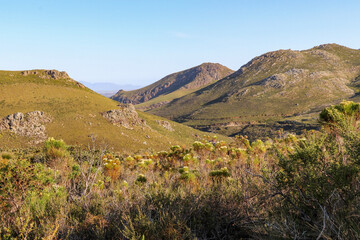 mountain scenery of Franschoek Pass