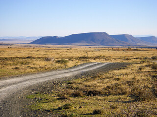 road through the beautiful open countryside