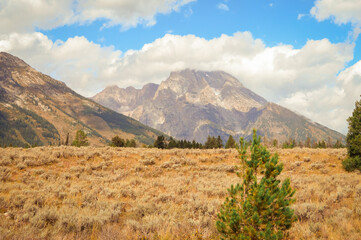Fototapeta premium Mountains landscape, beautiful nature, background