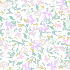 Seamless abstract geometric pattern of light pastel colors for fabrics, wallpaper