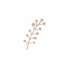 Simple vector illustration of a twig
