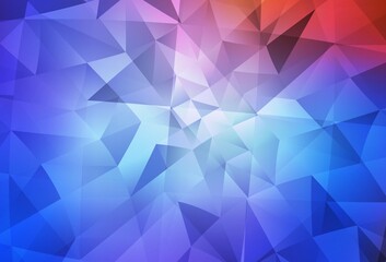 Light Blue, Red vector abstract mosaic pattern.