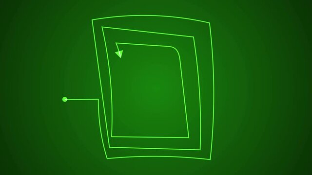 Hand drawn tangle scrawl sketch line like finding a solution abstract scribble shape. 4K FullHD and HD render footage animation