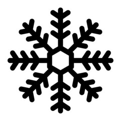 snowflake line icon
