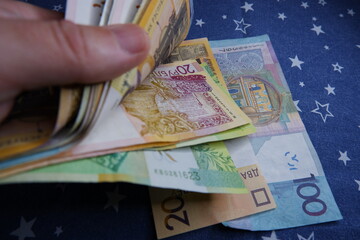Belarus rubles in different denomination