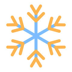 Obraz premium snowflake colored line icon