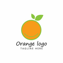 Orange logo design Vector icon illustration design