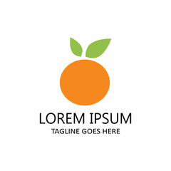 Orange logo design Vector icon illustration design
