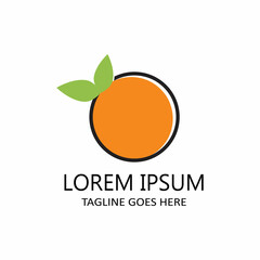 Orange logo design Vector icon illustration design